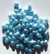 100 4x6mm Light Blue Pearl Glass Drop Beads